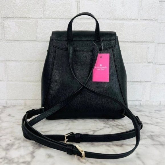 Kate Spade Leila Tweed Fabric Medium Flap Backpack - Picture 4 of 11